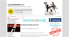 Desktop Screenshot of castinganimales.com